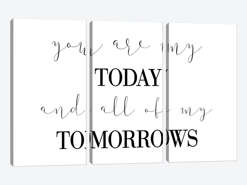 You Are My Today by Pixy Paper 3-piece Canvas Art