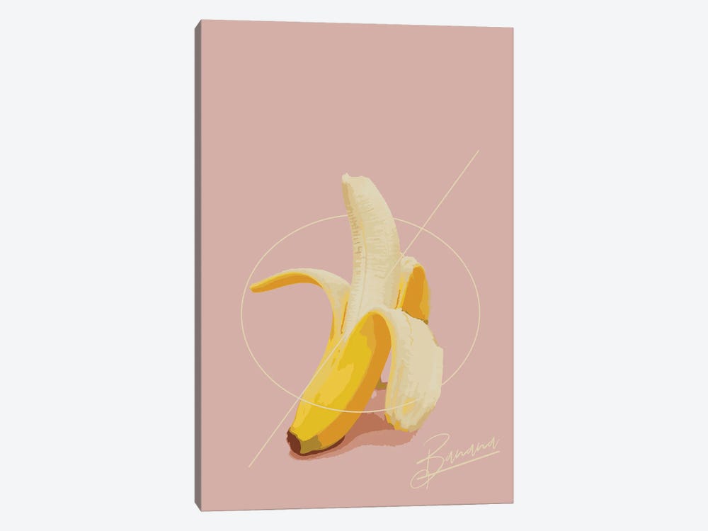Banana by Pixy Paper 1-piece Canvas Artwork