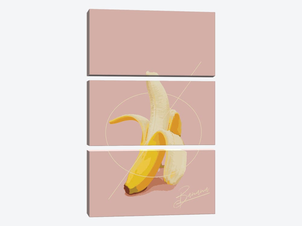 Banana by Pixy Paper 3-piece Canvas Art