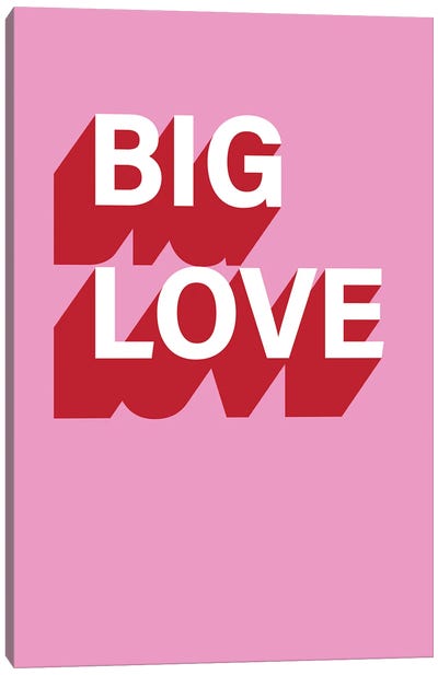 Big Love Canvas Art Print - Pixy Paper