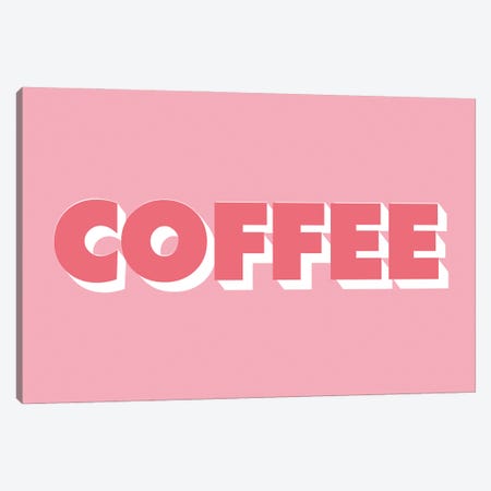 Coffee Canvas Print #PXY567} by Pixy Paper Canvas Artwork