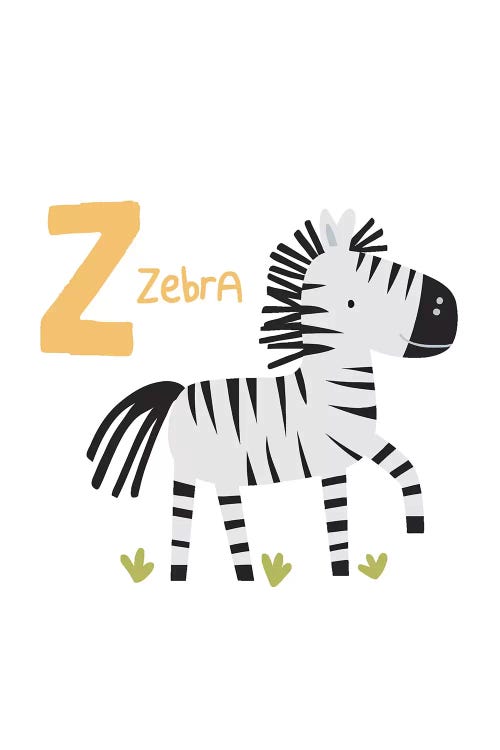 Animal Alphabet - Z by Pixy Paper wall art