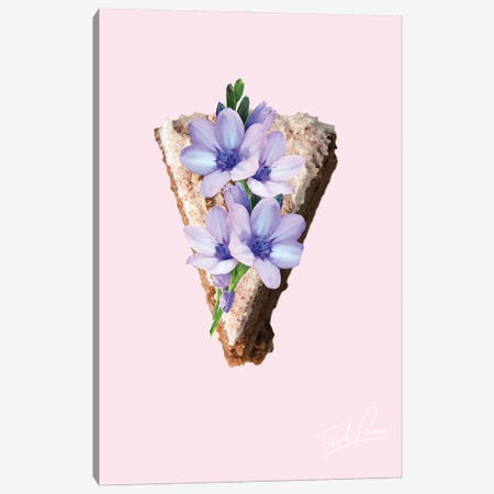 Food Porn, Carrot Cake On Pink Canvas Print #PXY573} by Pixy Paper Canvas Art
