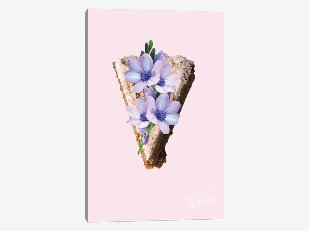 Food Porn, Carrot Cake On Pink by Pixy Paper 1-piece Canvas Art