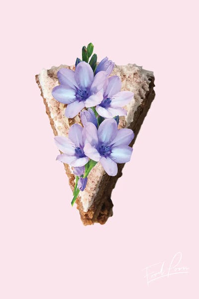 Pixy Paper: Food Porn, Carrot Cake On Pink by Pixy Paper