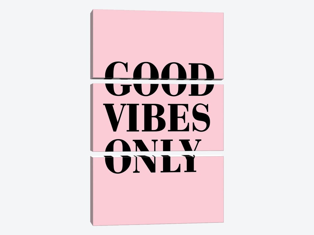 Good Vibes Only Neon Funk by Pixy Paper 3-piece Canvas Artwork