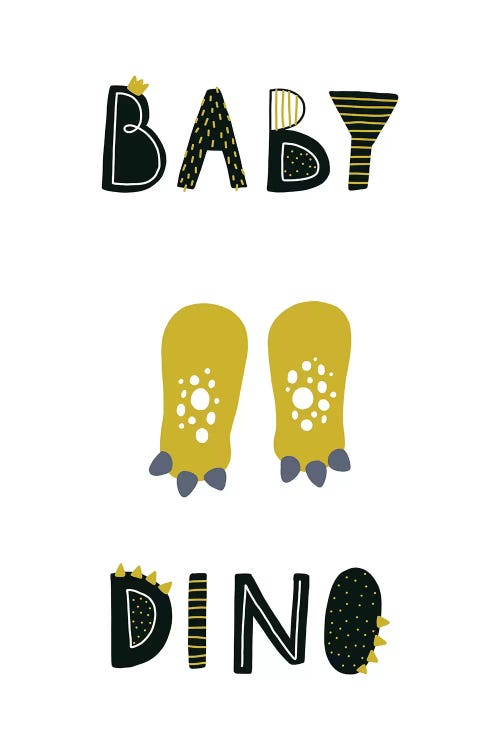 Baby Dino by Pixy Paper wall art