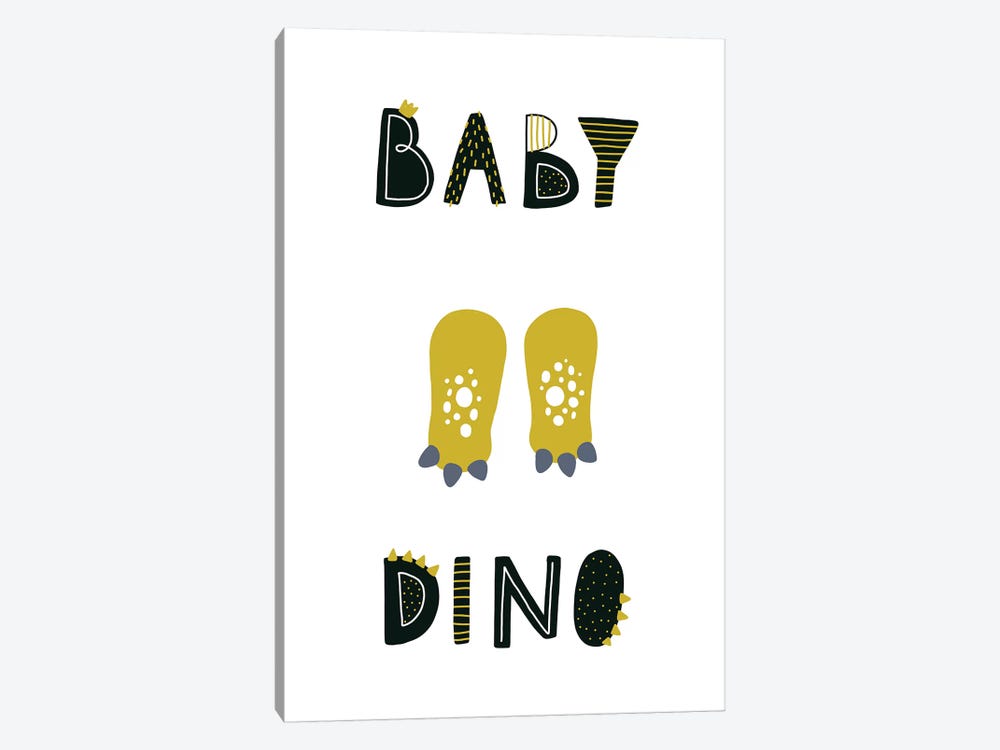 Baby Dino by Pixy Paper 1-piece Canvas Artwork