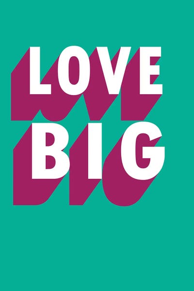 Love Big Shadow by Pixy Paper framed wall art