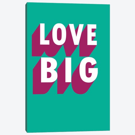 Love Big Shadow Canvas Print #PXY581} by Pixy Paper Canvas Print
