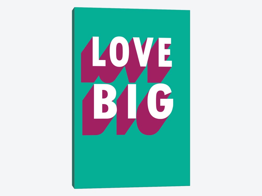 Love Big Shadow by Pixy Paper 1-piece Canvas Print