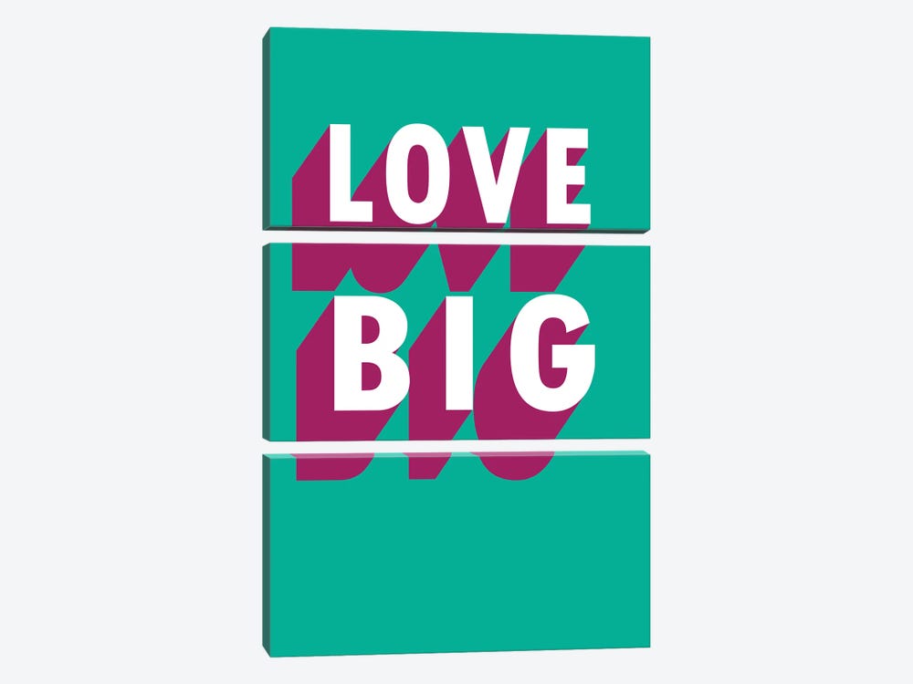 Love Big Shadow by Pixy Paper 3-piece Canvas Print