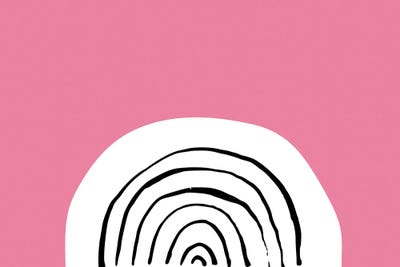 Pink Rainbow Neon Funk by Pixy Paper canvas print