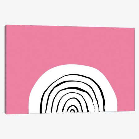 Pink Rainbow Neon Funk Canvas Print #PXY582} by Pixy Paper Art Print