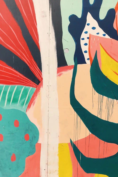 Painted Abstract Shapes by Pixy Paper wall art