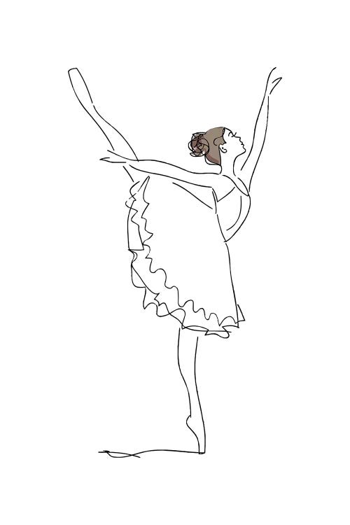 Ballet Line Art