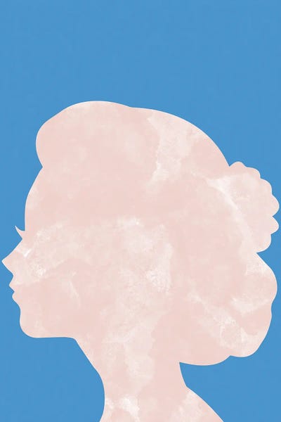 Marble Head Blue by Pixy Paper framed wall art