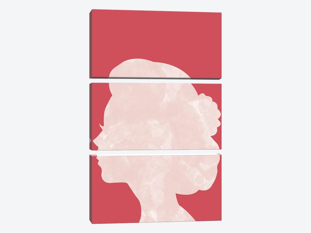 Marble Head Red by Pixy Paper 3-piece Art Print