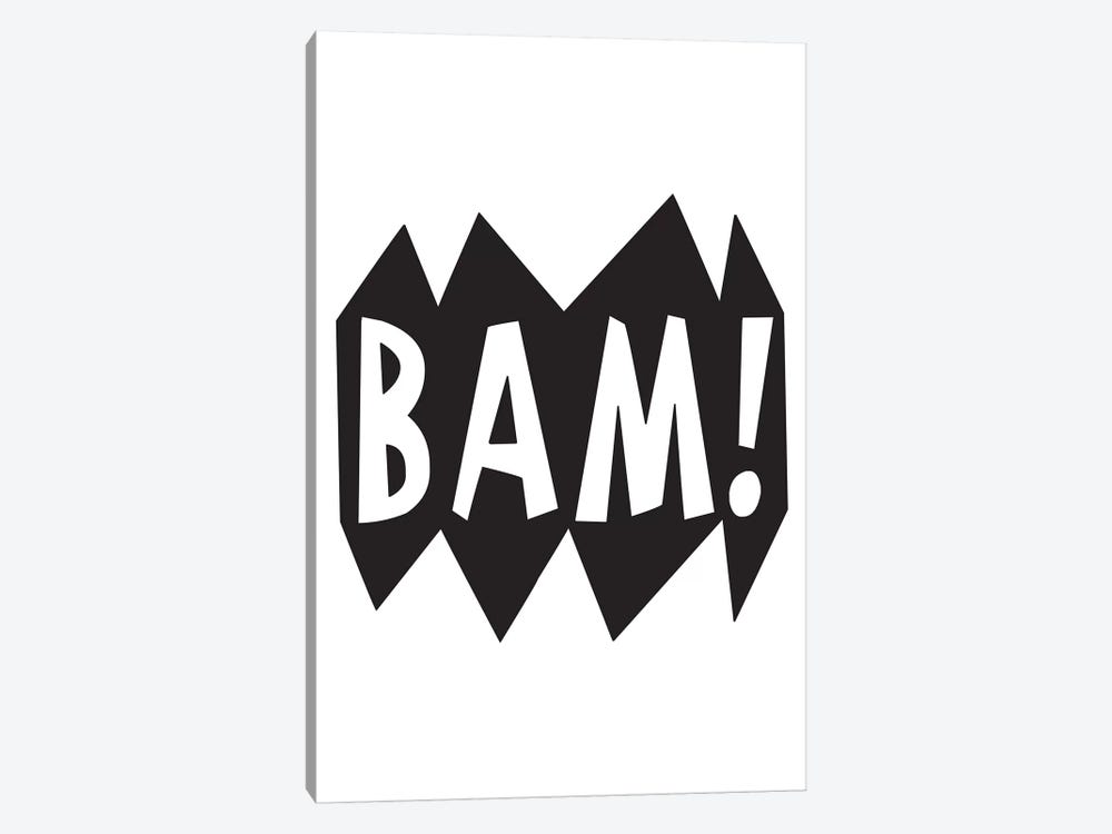 BAM! Black by Pixy Paper 1-piece Canvas Art