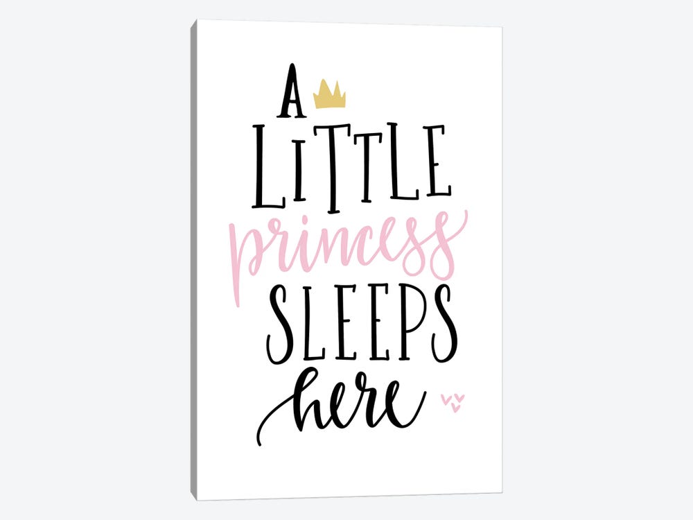A Little Princess Gold Pink by Pixy Paper 1-piece Art Print