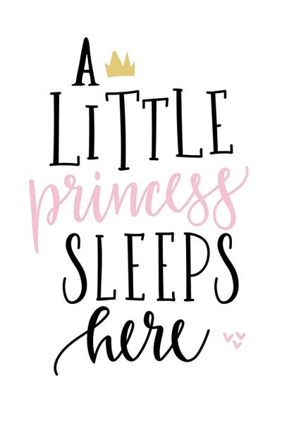 Crowns: A Little Princess Gold Pink by Pixy Paper