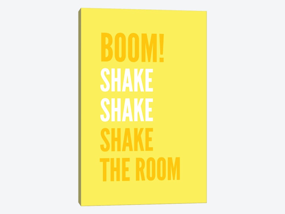 Boom Shake The Room Yellow by Pixy Paper 1-piece Art Print