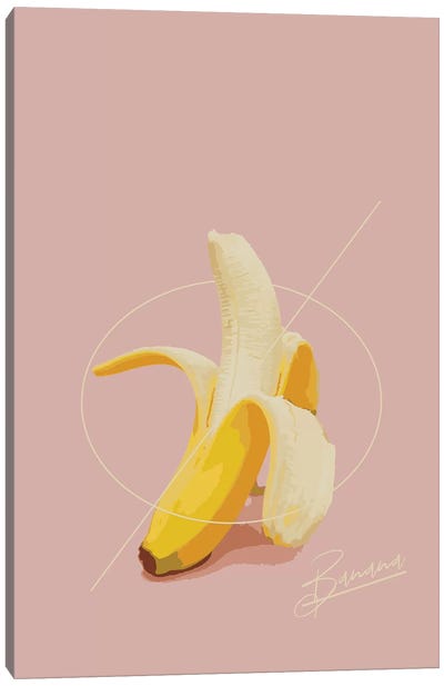 Banana Summer Canvas Art Print - Banana Art