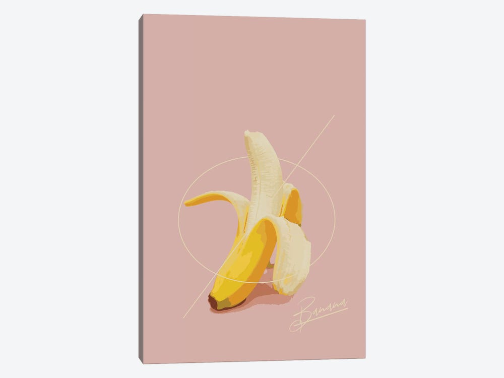 Banana Summer by Pixy Paper 1-piece Canvas Art Print
