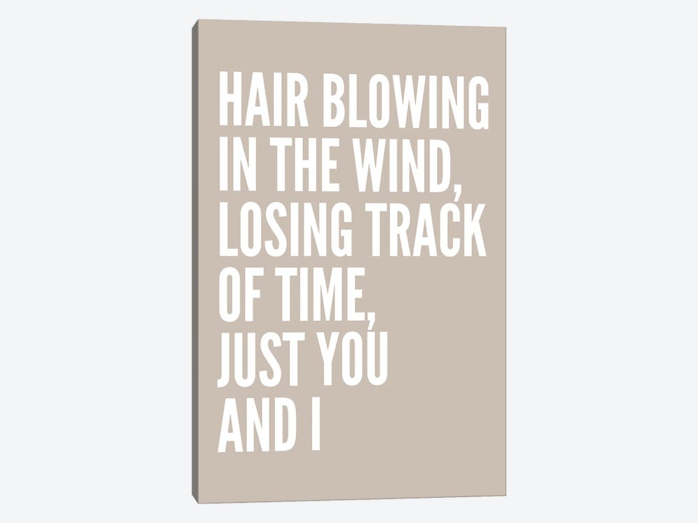 Hair Blowing In The Wind Stone by Pixy Paper 1-piece Canvas Art