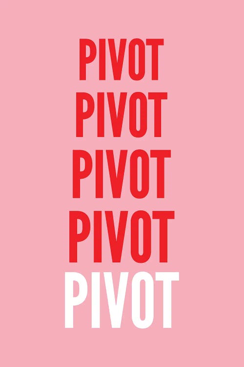 Pivot Pink by Pixy Paper wall art