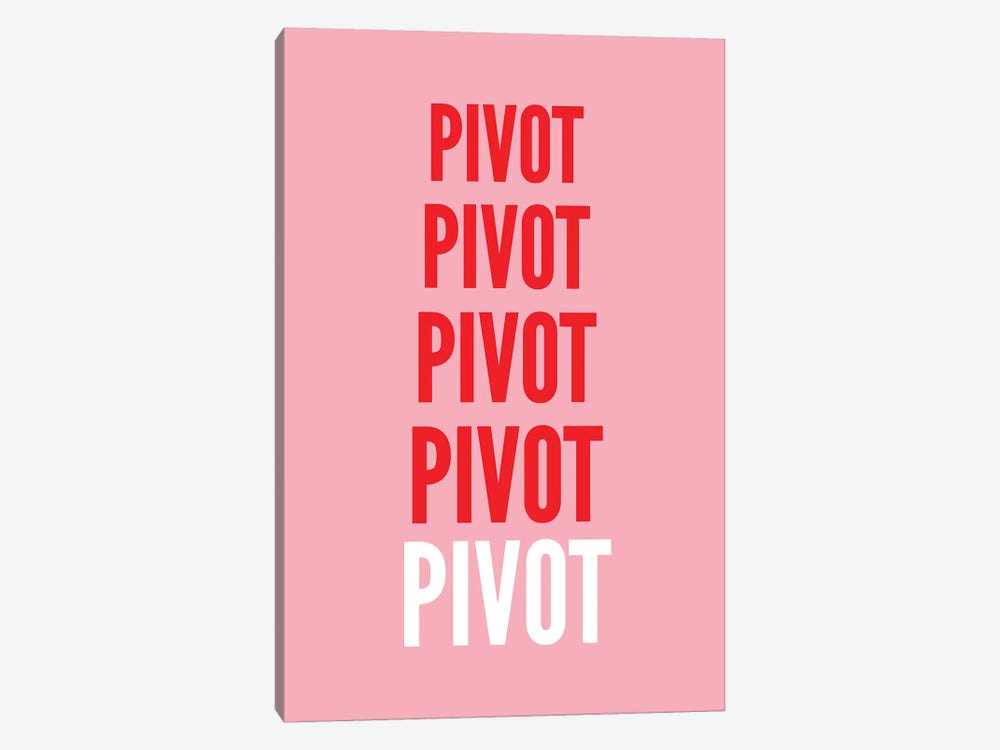 Pivot Pink by Pixy Paper 1-piece Canvas Artwork
