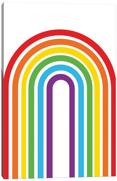 Rainbow Funk Canvas Art Print - Pixy Paper