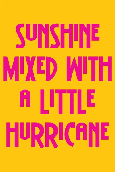Adventure: Sunshine Mixed With A Little Hurricane Yellow And Pink by Pixy Paper