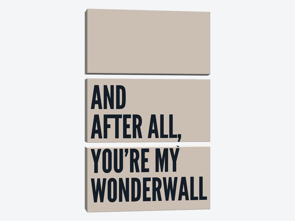Wonderwall Stone by Pixy Paper 3-piece Canvas Print