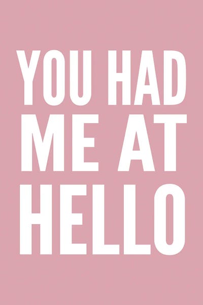 Pixy Paper: You Had Me At Hello Pink And White by Pixy Paper