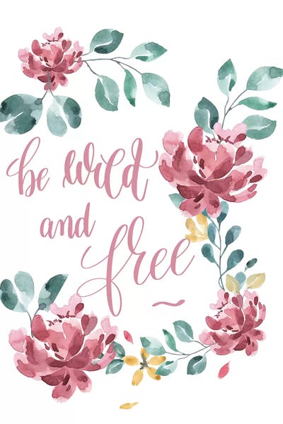 Be Wild And Free Pink Floral Collection