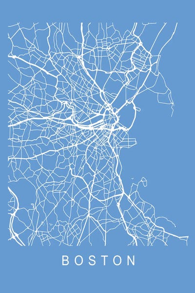 Pixy Paper: Boston Map Blueprint by Pixy Paper