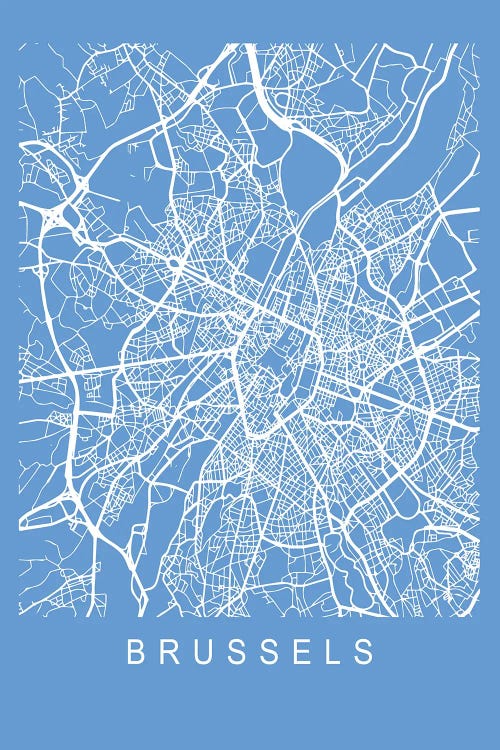 Brussels Map Blueprint