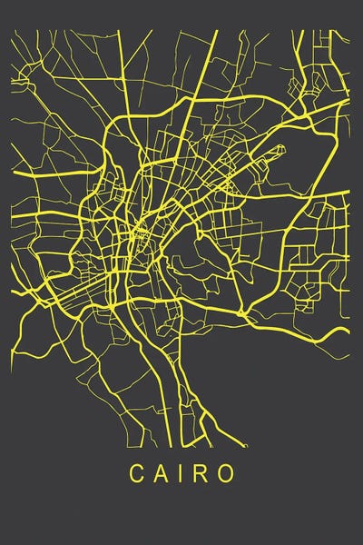 Pixy Paper: Cairo Map Neon by Pixy Paper