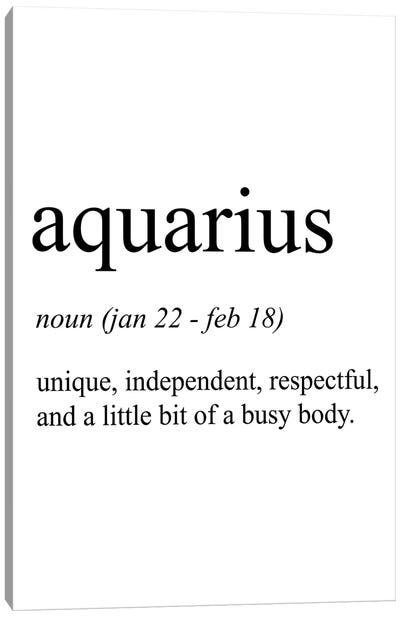 Aquarius Canvas Art Print - Aquarius