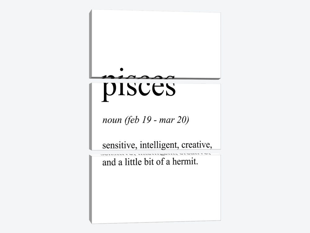 Pisces by Pixy Paper 3-piece Canvas Print