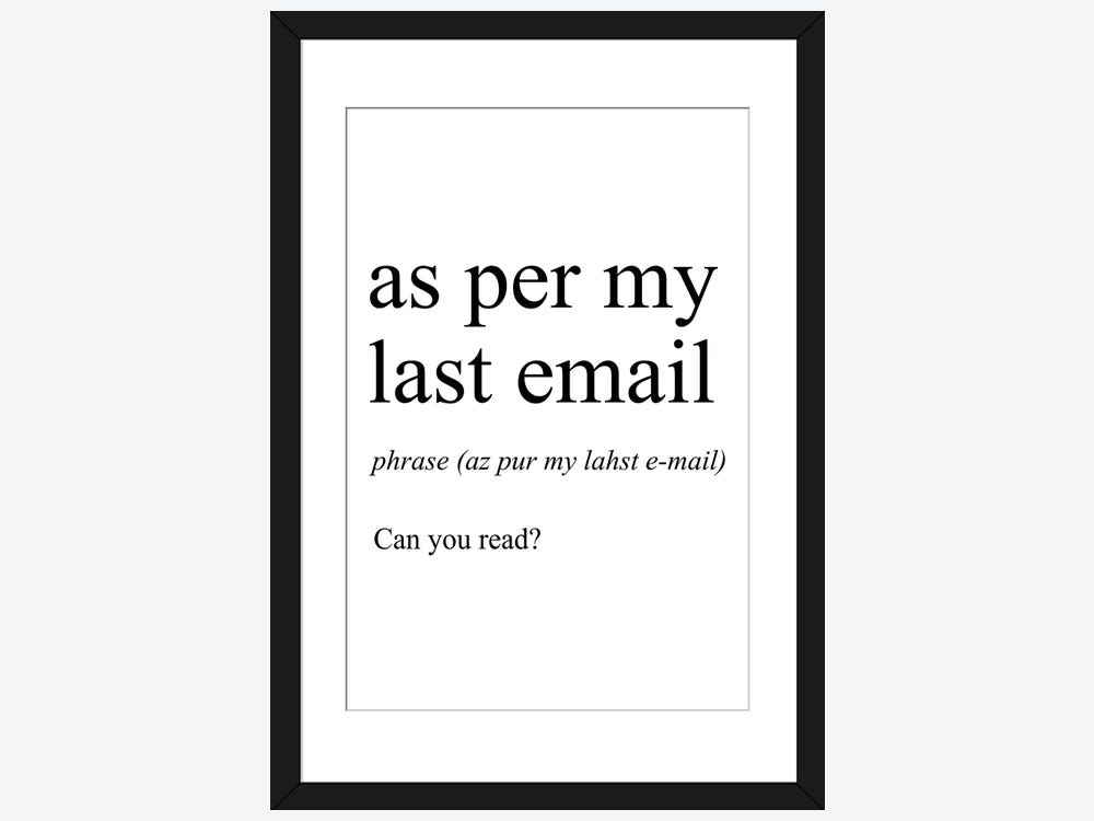 As Per My Last Email  Pen – Pretty by Her