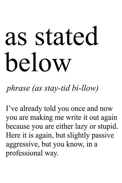 Crude Humor: As Stated Below by Pixy Paper