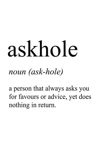 Crude Humor: Askhole by Pixy Paper