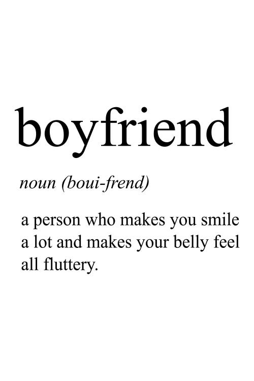 Boyfriend by Pixy Paper wall art