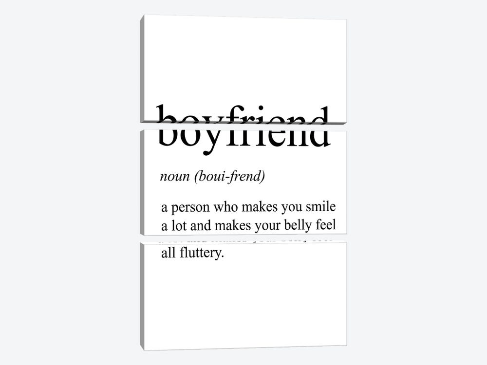 Boyfriend by Pixy Paper 3-piece Canvas Print