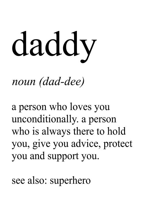 Daddy by Pixy Paper wall art