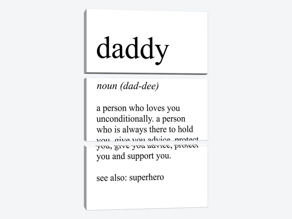 Daddy by Pixy Paper 3-piece Canvas Art Print