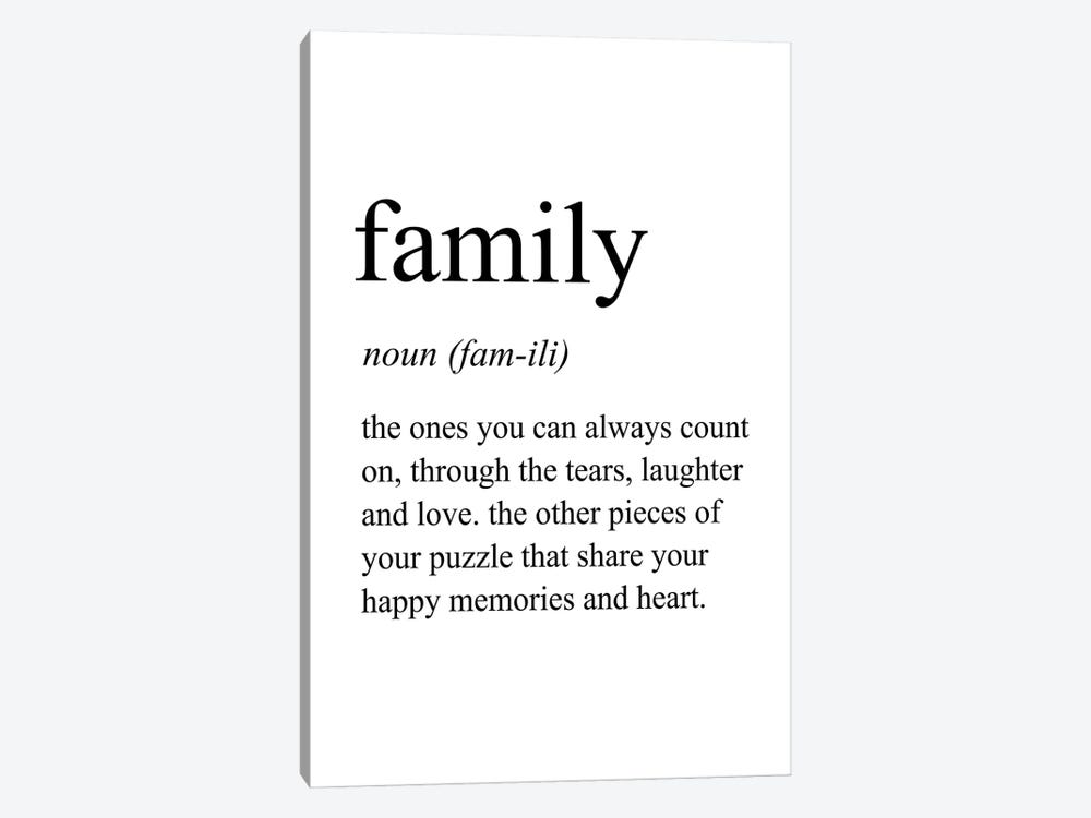 Family by Pixy Paper 1-piece Canvas Artwork