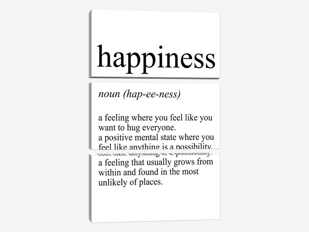 Happiness by Pixy Paper 3-piece Art Print